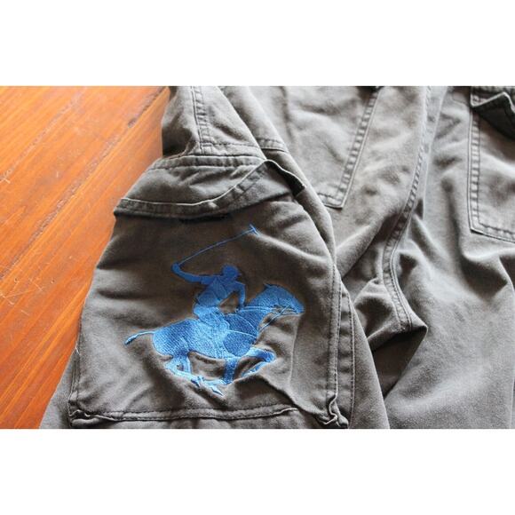 Beverly Hills Polo Club Black Cargo Shorts Big Pony Men's Size 36 *RARE - Picture 10 of 10